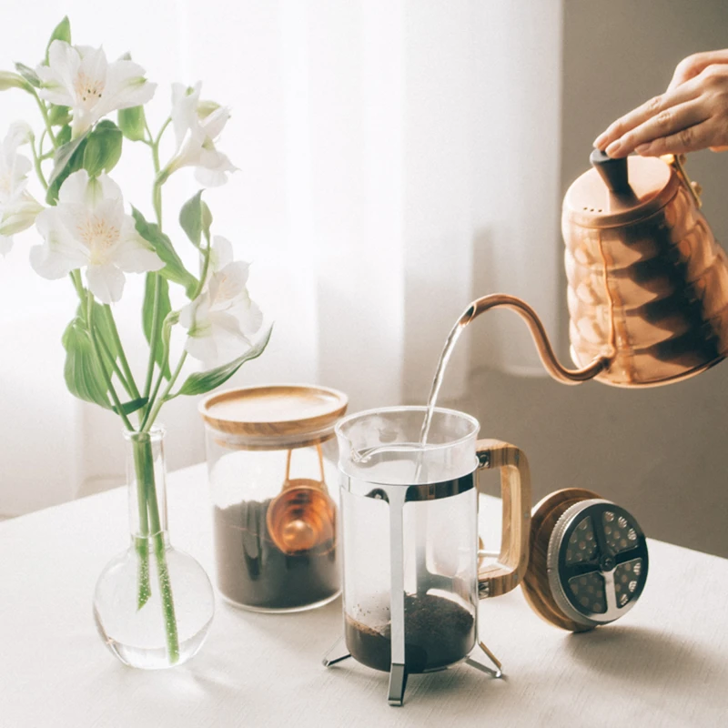 Coffee Press Olive Wood 3 Coffee Press Olive Wood - Afbeelding 3