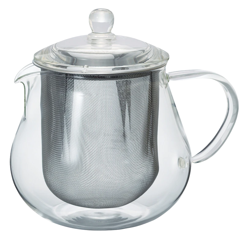 Heatproof Glass Leaf Teapot Clear, 450/700mL 1 Heatproof Glass Leaf Teapot Clear, 450/700mL
