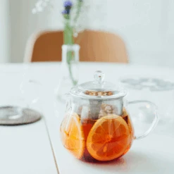 Heatproof Glass Leaf Teapot Clear, 450/700mL 12 Heatproof Glass Leaf Teapot Clear, 450/700mL -Hario Europe CHC 45T web04