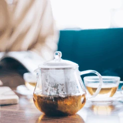 Heatproof Glass Leaf Teapot Clear, 450/700mL 9 Heatproof Glass Leaf Teapot Clear, 450/700mL -Hario Europe CHC 45T web05