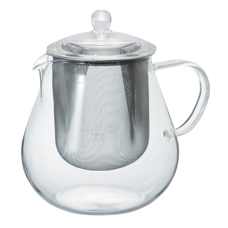 Heatproof Glass Leaf Teapot Clear, 450/700mL 7 Heatproof Glass Leaf Teapot Clear, 450/700mL - Afbeelding 7