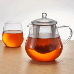 Heatproof Glass Leaf Teapot Clear, 450/700mL 11 Heatproof Glass Leaf Teapot Clear, 450/700mL -Hario Europe CHC 70T Web02