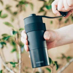 Stainless Burr Coffee Grinder Mini Black Pro -Hario Europe CMS B EX web05
