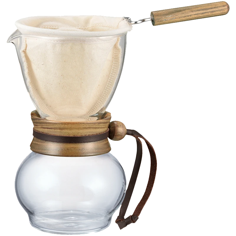 Drip Pot Wood Neck, 240/480mL 1 Drip Pot Wood Neck, 240/480mL