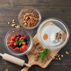 Heatproof Glass Bowl, 3 Pcs Set -Hario Europe Dessertweb