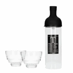 Cold Brew Tea Bottle Glass Cup Set 750mL