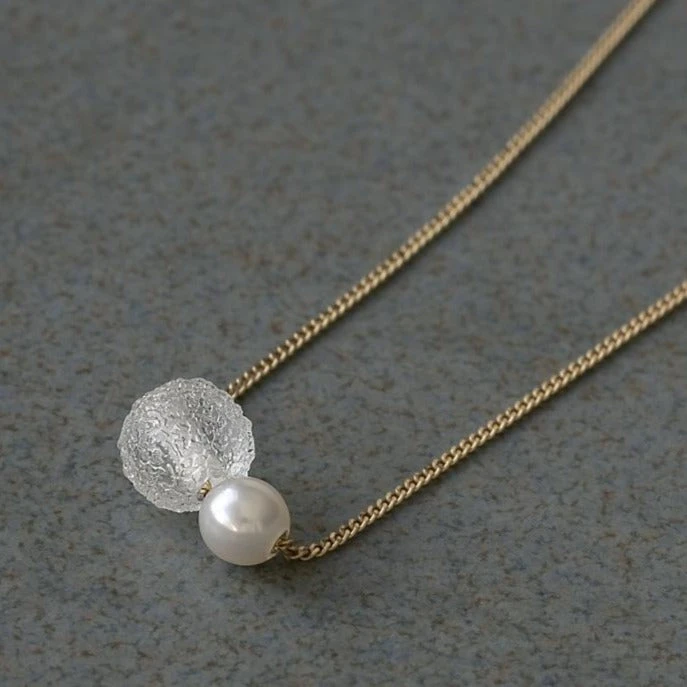 Pearl Series: Snow Pearl Necklace 2 Pearl Series: Snow Pearl Necklace - Afbeelding 2
