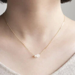 Pearl Series: Snow Pearl Necklace 7 Pearl Series: Snow Pearl Necklace -Hario Europe HAPR SP 001N K10 05