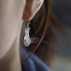 Mizukage Earrings -Hario Europe HAW MK 001P 02