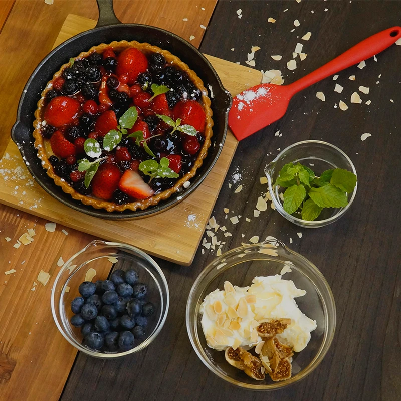 Heatproof Glass Bowls With Spout (Set, 3pcs) 6 Heatproof Glass Bowls With Spout (Set, 3pcs) - Afbeelding 6