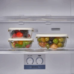 Heatproof Glass Container Square, 3pcs Set -Hario Europe KST 2012 OW web03