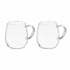 Heatproof Glass Round Mug, 2pcs Set