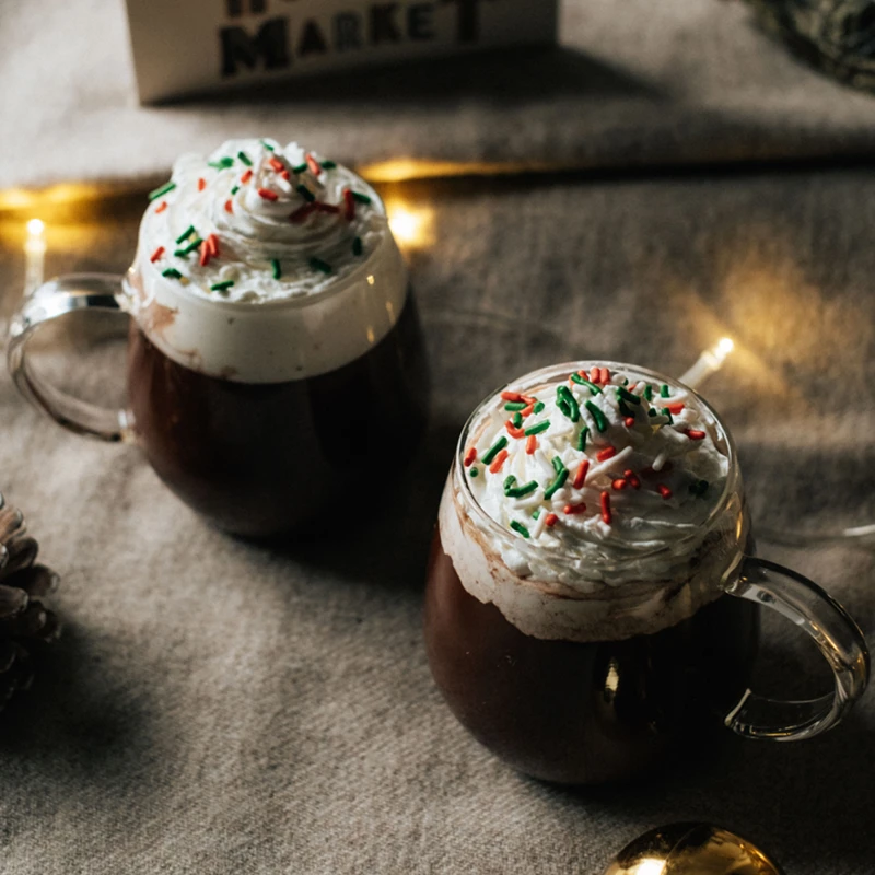 Heatproof Glass Round Mug, 2pcs Set 4 Heatproof Glass Round Mug, 2pcs Set - Afbeelding 4