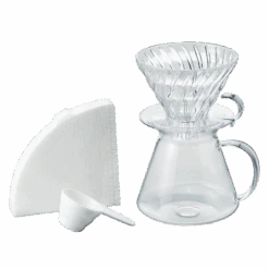 [Simply HARIO Series] V60 Glass Dripper & Server Set
