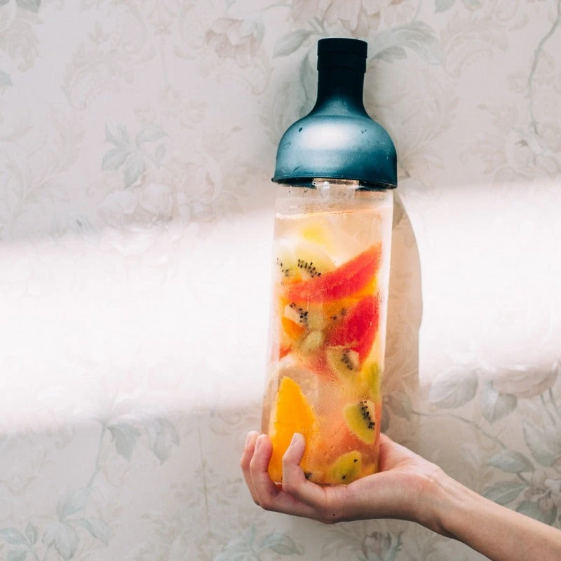 Cold Brew Tea Bottle Glass Cup Set 750mL 2 Cold Brew Tea Bottle Glass Cup Set 750mL - Afbeelding 2