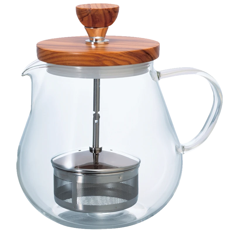 Wood Pull-up Tea Maker Teaor, 450/700mL 2 Wood Pull-up Tea Maker Teaor, 450/700mL - Afbeelding 2