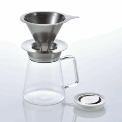 Tea Server Simply With Strainer Lid, 450/700mL -Hario Europe TS 70 HSV web02