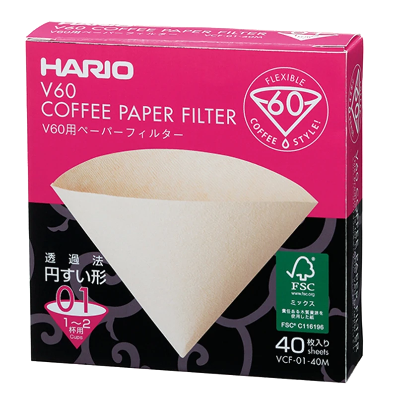 V60 Filter Paper, 01/02/03 Size (40 Pcs) 3 V60 Filter Paper, 01/02/03 Size (40 Pcs) - Afbeelding 3