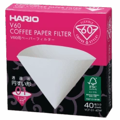 V60 Filter Paper, 01/02/03 Size (40 Pcs)