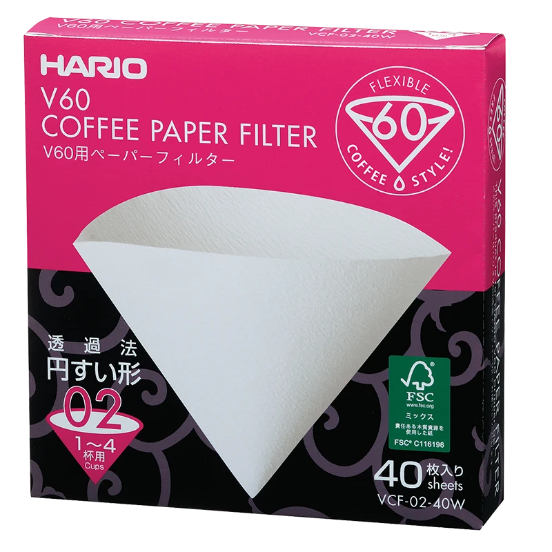 V60 Filter Paper, 01/02/03 Size (40 Pcs) 4 V60 Filter Paper, 01/02/03 Size (40 Pcs) - Afbeelding 4