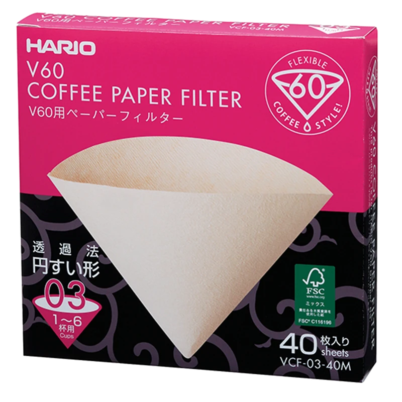 V60 Filter Paper, 01/02/03 Size (40 Pcs) 7 V60 Filter Paper, 01/02/03 Size (40 Pcs) - Afbeelding 7