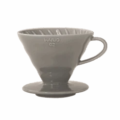 V60 Ceramic Colour Drippers, 02 Size -Hario Europe VDC 02 GR Grey web