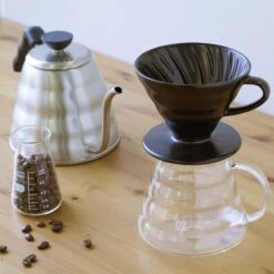 V60 Ceramic Colour Drippers, 02 Size -Hario Europe VDC 02 MB matte black image b1555a15 14cd 4d81 a26c 697da4175b14