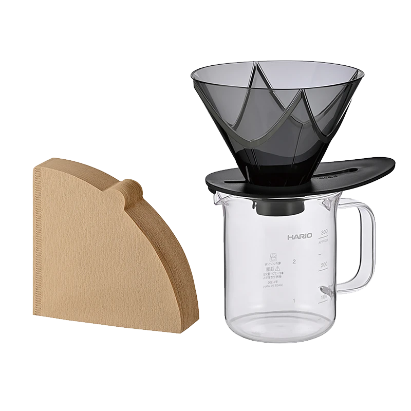V60 One Pour Dripper MUGEN Server Set, 02 Size 1 V60 One Pour Dripper MUGEN Server Set, 02 Size