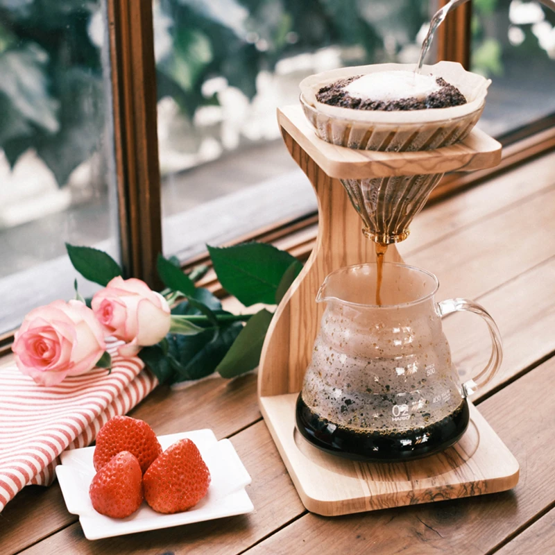 V60 Olive Wood Stand Set, 02 Size 4 V60 Olive Wood Stand Set, 02 Size - Afbeelding 4